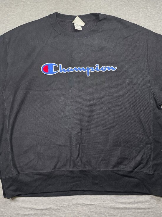Champion Other - Champion Crewneck Sweatshirt Men's 2XL Black Script Logo Streetwear